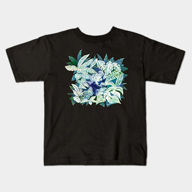 Jungle Jaguar Kids T-Shirt by SFDesignstudio